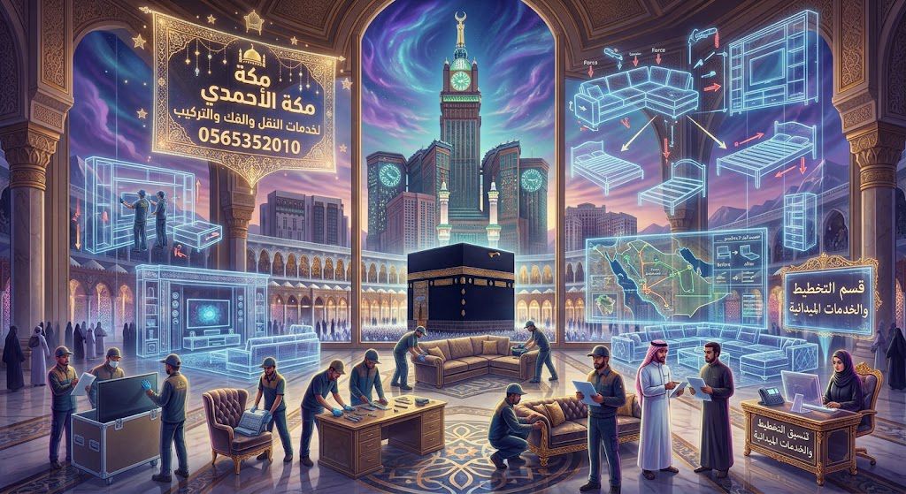 نقل عفش من مكة إلى جدة | خدمة نقل أثاث آمنة وسريعة من الباب للباب