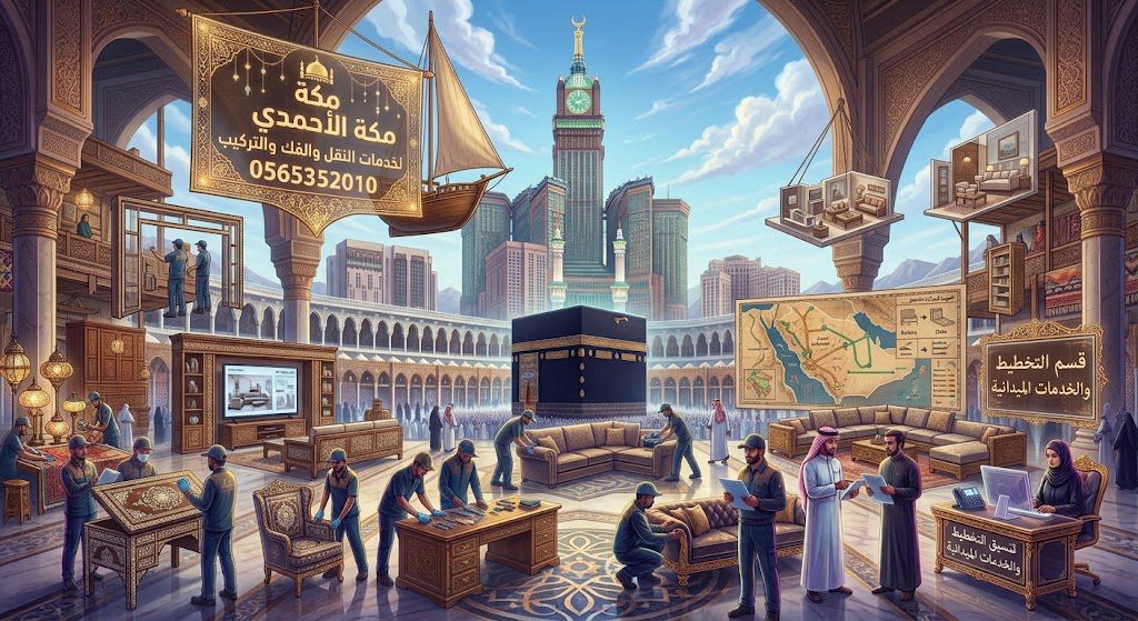 نقل عفش من مكة إلى جدة | خدمة نقل أثاث آمنة وسريعة من الباب للباب
