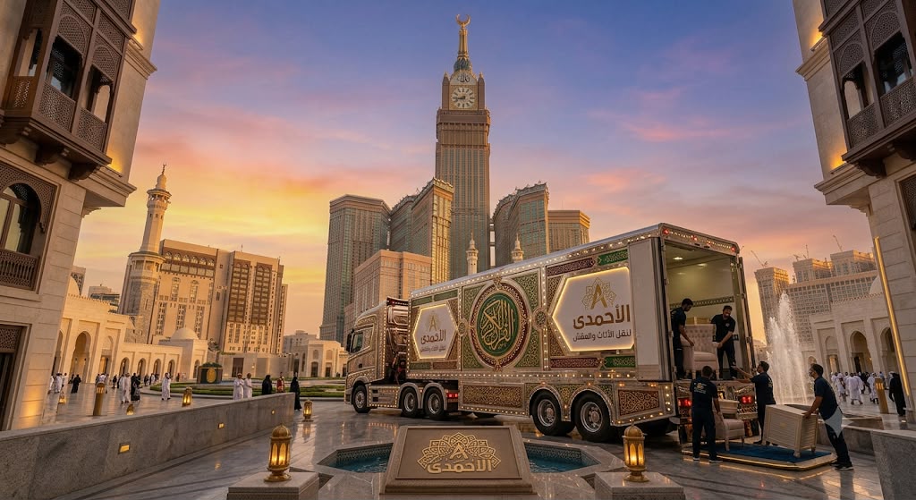 نقل العفش من الأبراج والعمائر المرتفعة بمكة المكرمة 